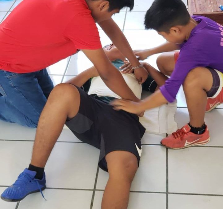 Técnica de vendaje abdominal