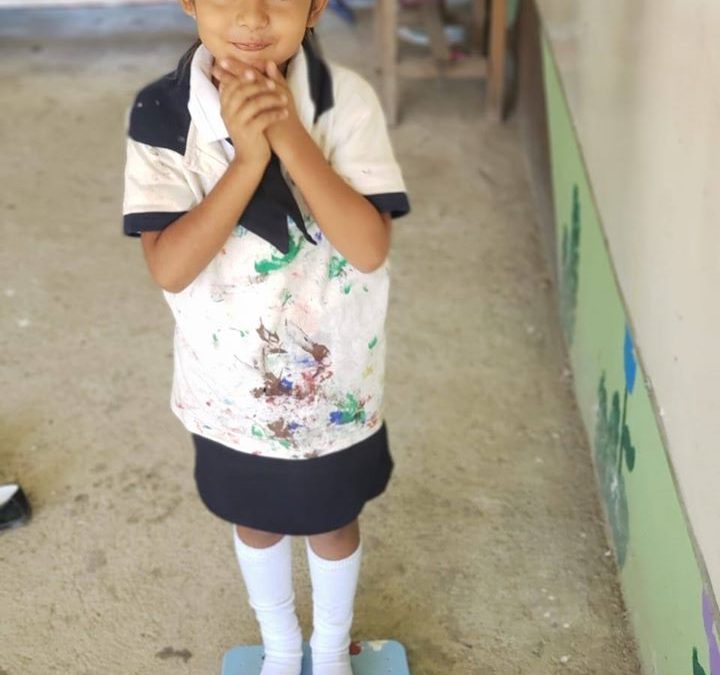 Pesaje y medición en jardín de niños